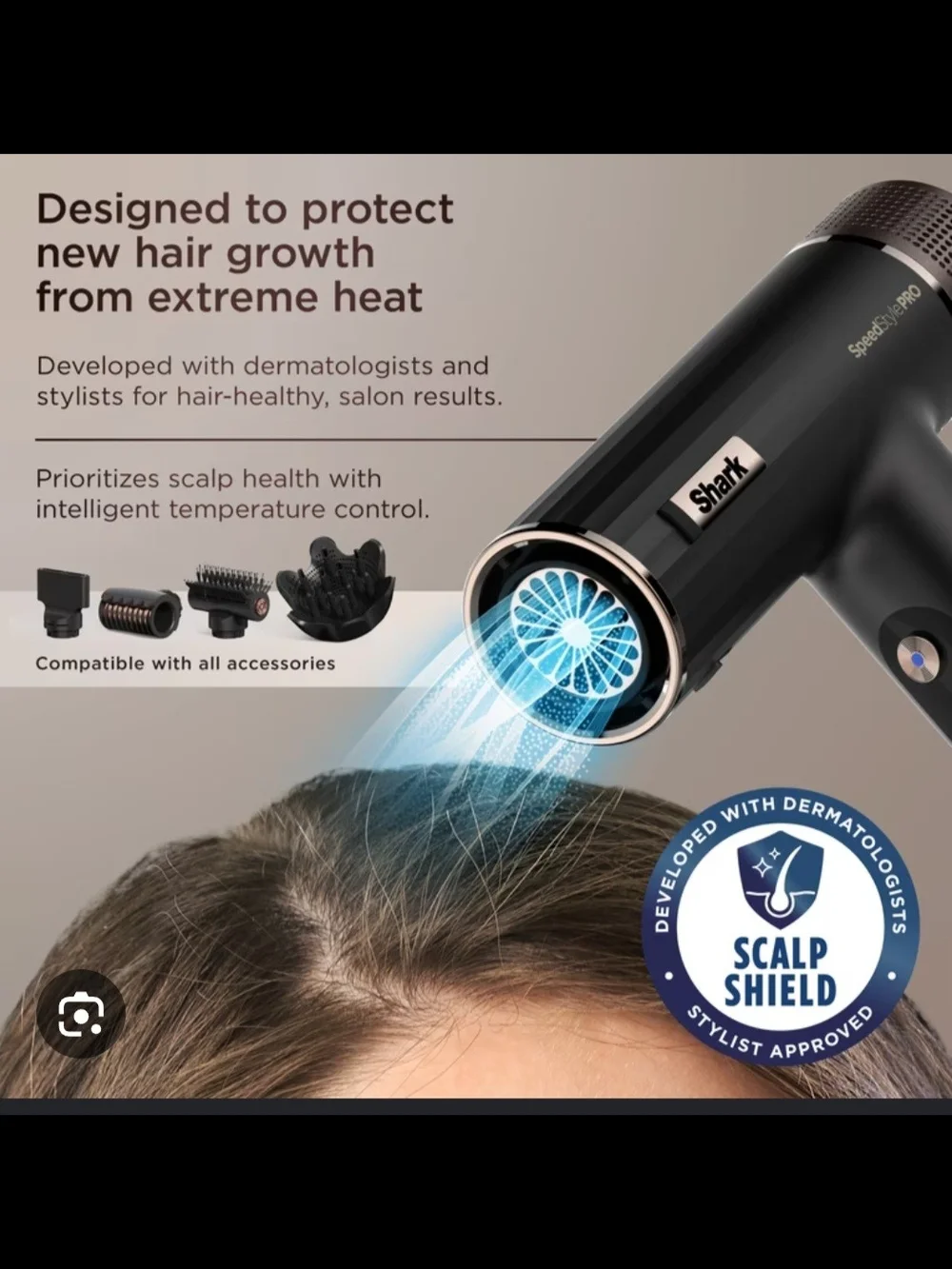 SpeedStyle PRO Men's Hair Dryer - Black
